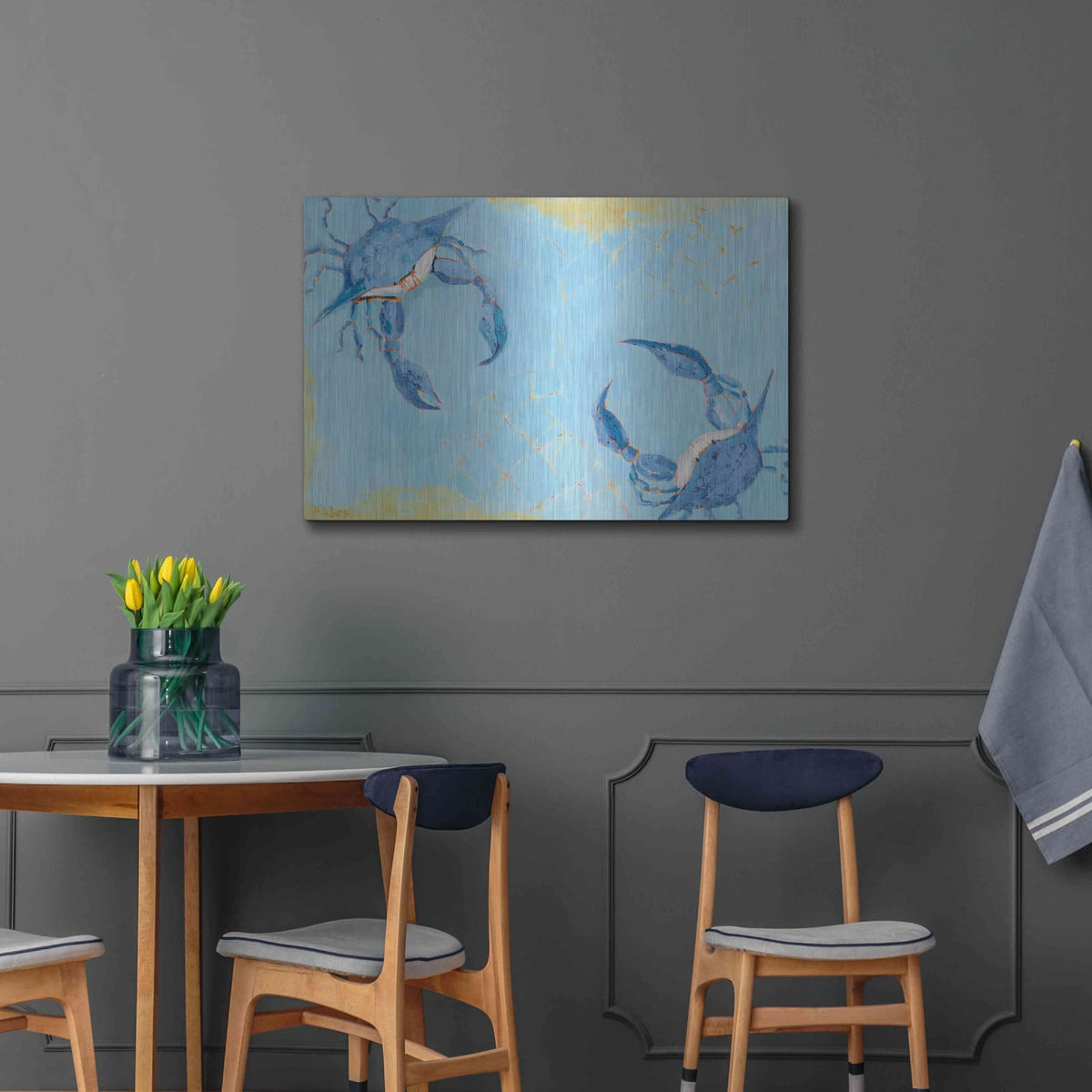 'The Stand Off' by Phyllis Adams – Metal Wall Art, 36x24 room view
