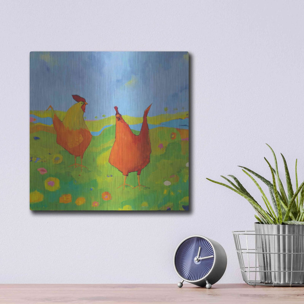 'Spring has Sprung' by Phyllis Adams – Metal Wall Art, 12x12 room view