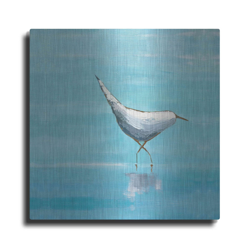 'Egret I Bright' by Phyllis Adams – Metal Wall Art