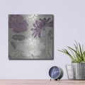 'Morning Tones Purple II' by Daphne Brissonnet – Metal Wall Art, 12x12 room view