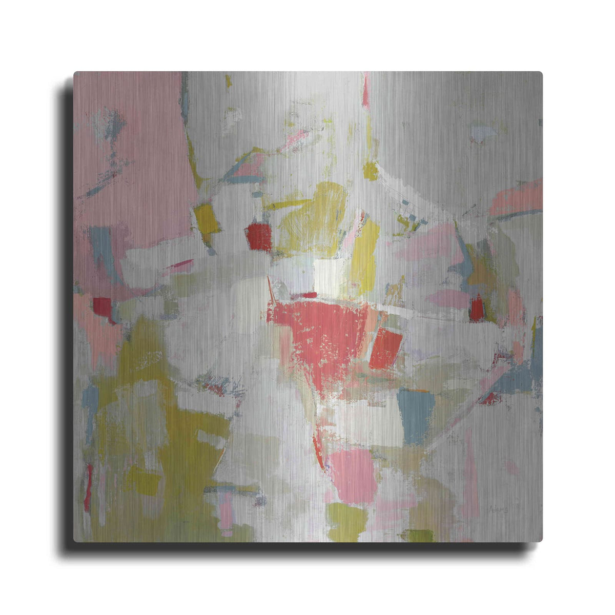 'And All That Jazz Pink' by Phyllis Adams – Metal Wall Art