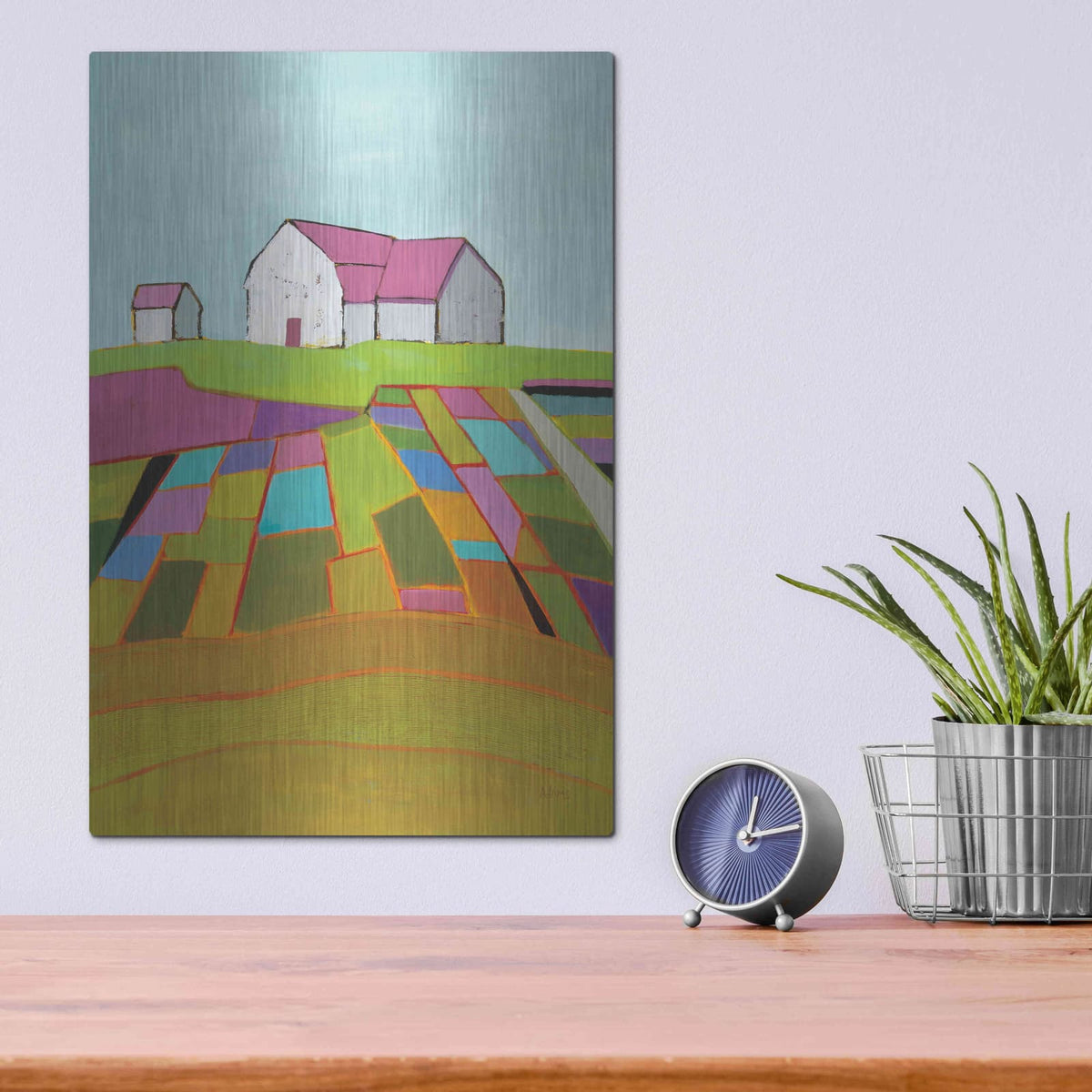 'Field of Dreams Light' by Phyllis Adams – Metal Wall Art, 12x16 room view