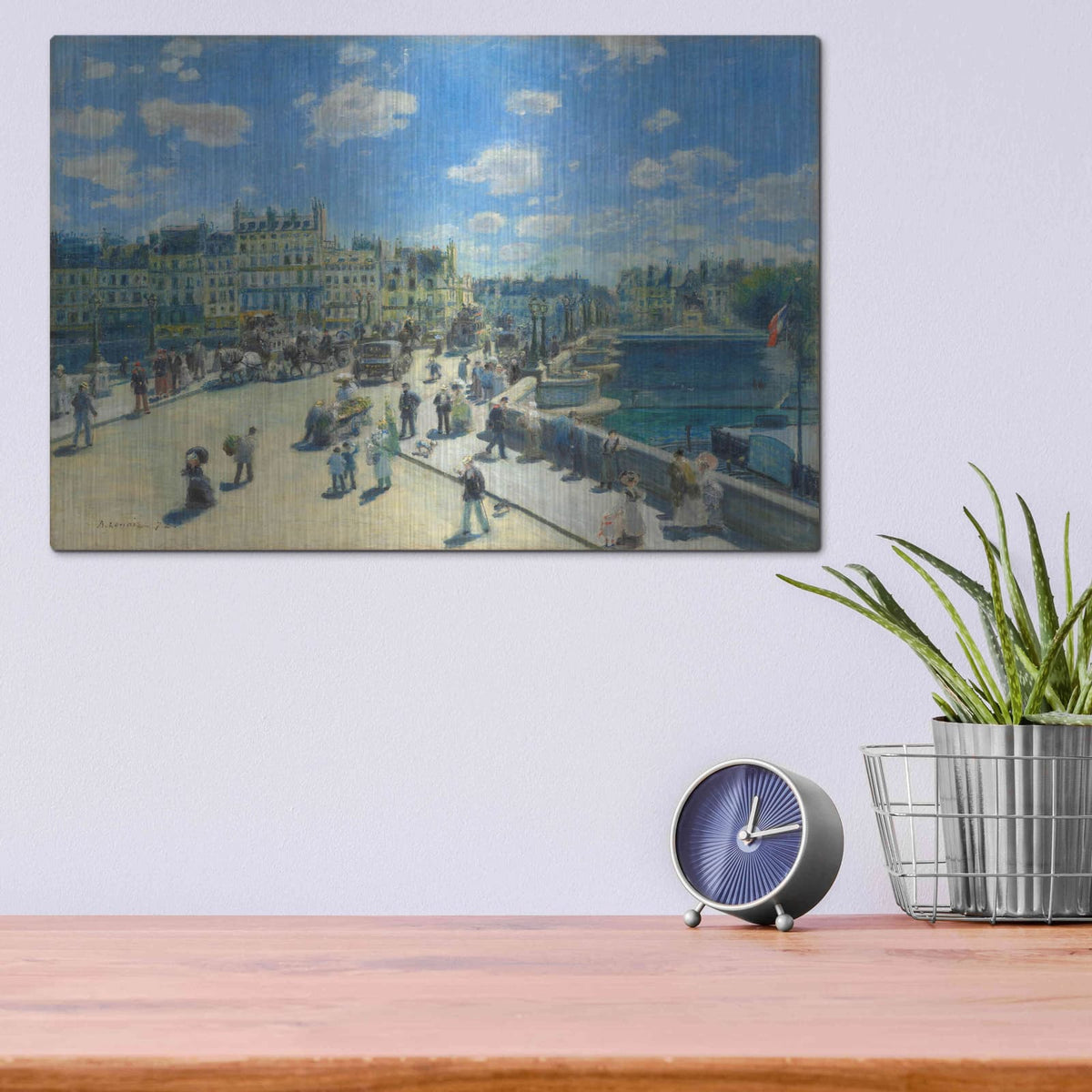 'Pont Neuf' by Pierre-Auguste Renoir – Metal Wall Art, 16x12 room view