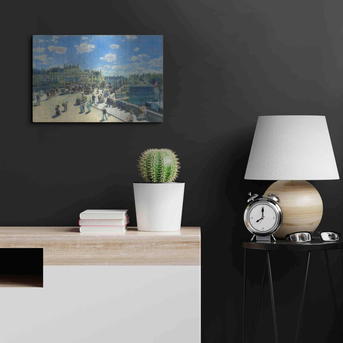 'Pont Neuf' by Pierre-Auguste Renoir – Metal Wall Art, 24x16 room view