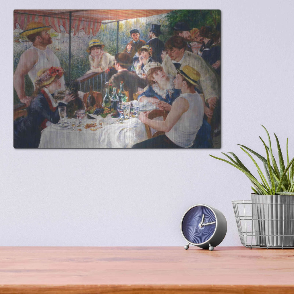 'Luncheon of the Boating Party' by Pierre-Auguste Renoir – Metal Wall Art, 16x12 room view