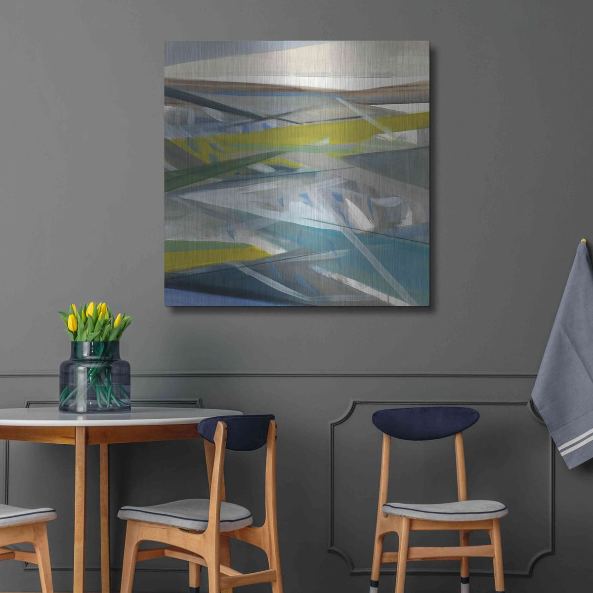 'Reaching Forward' by Jo Maye – Metal Wall Art, 36x36 room view