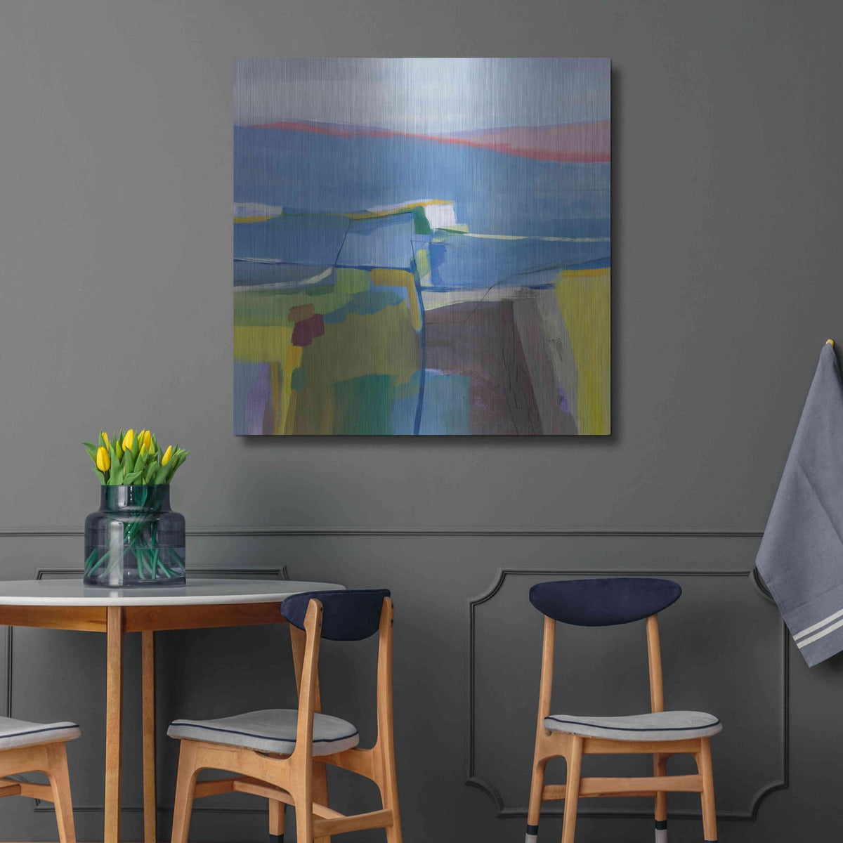 'Hill Side' by Jo Maye – Metal Wall Art, 36x36 room view