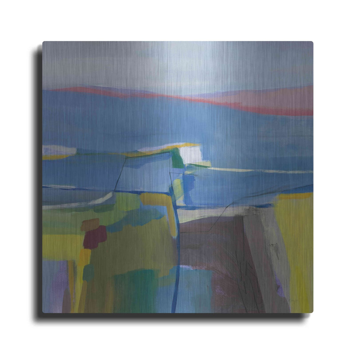 'Hill Side' by Jo Maye – Metal Wall Art