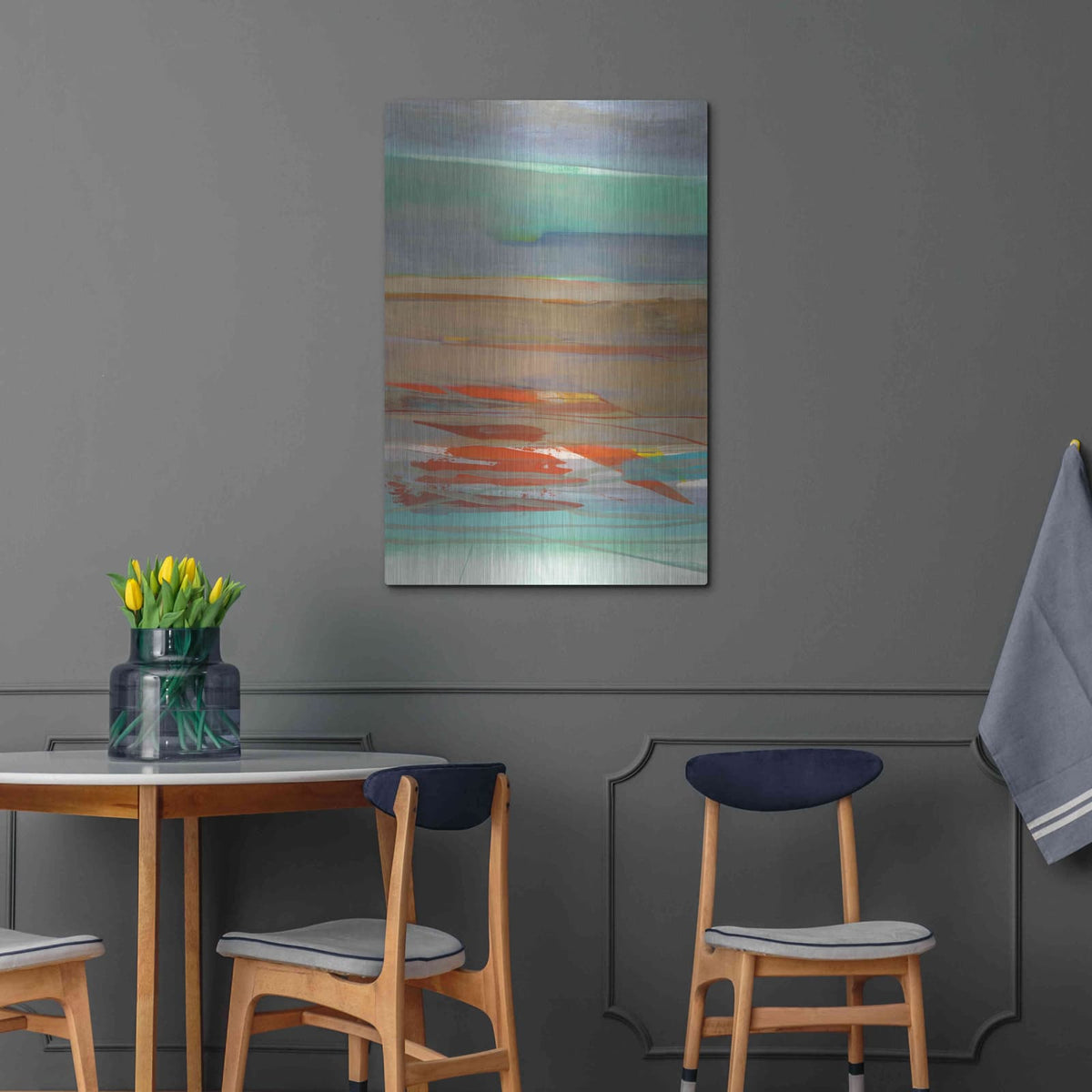 'Layers' by Jo Maye – Metal Wall Art, 24x36 room view