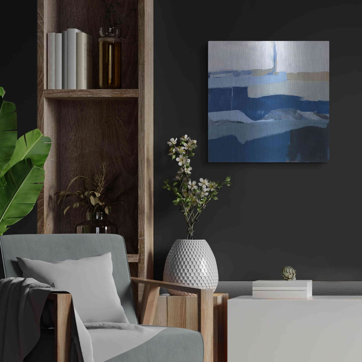 'Crisp Day' by Jo Maye – Metal Wall Art, 24x24 room view