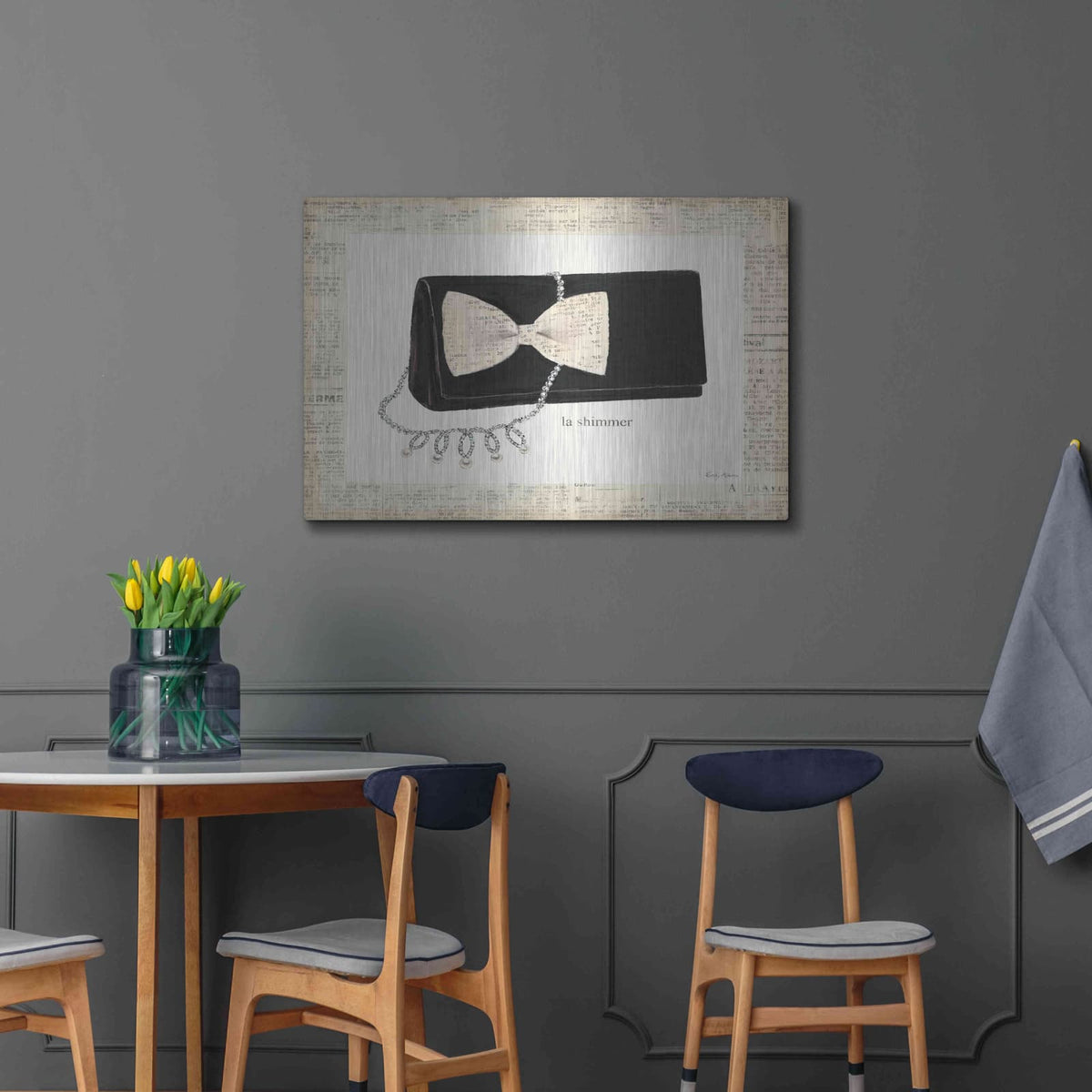 'From Emilys Closet III' by Emily Adams – Metal Wall Art, 36x24 room view