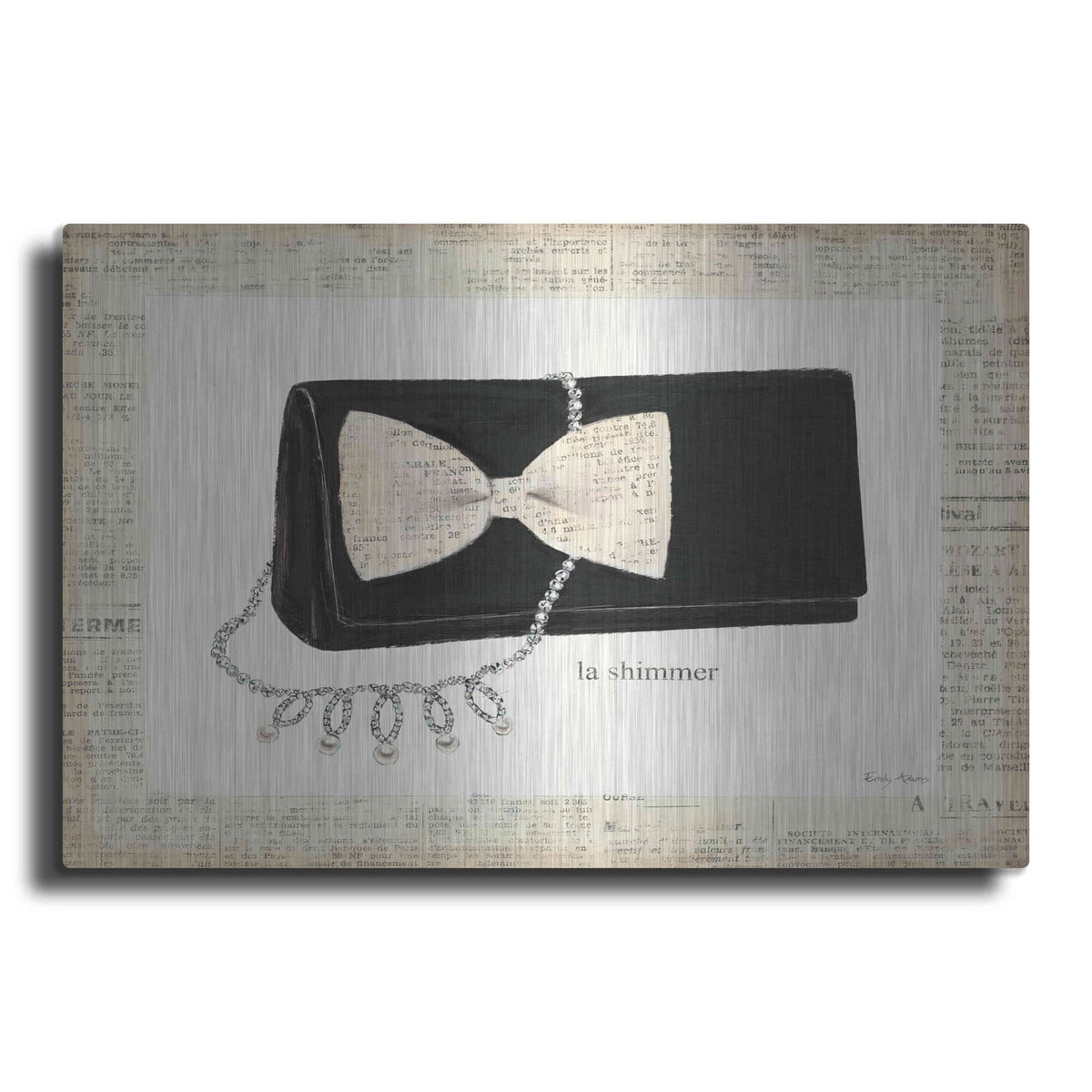 'From Emilys Closet III' by Emily Adams – Metal Wall Art