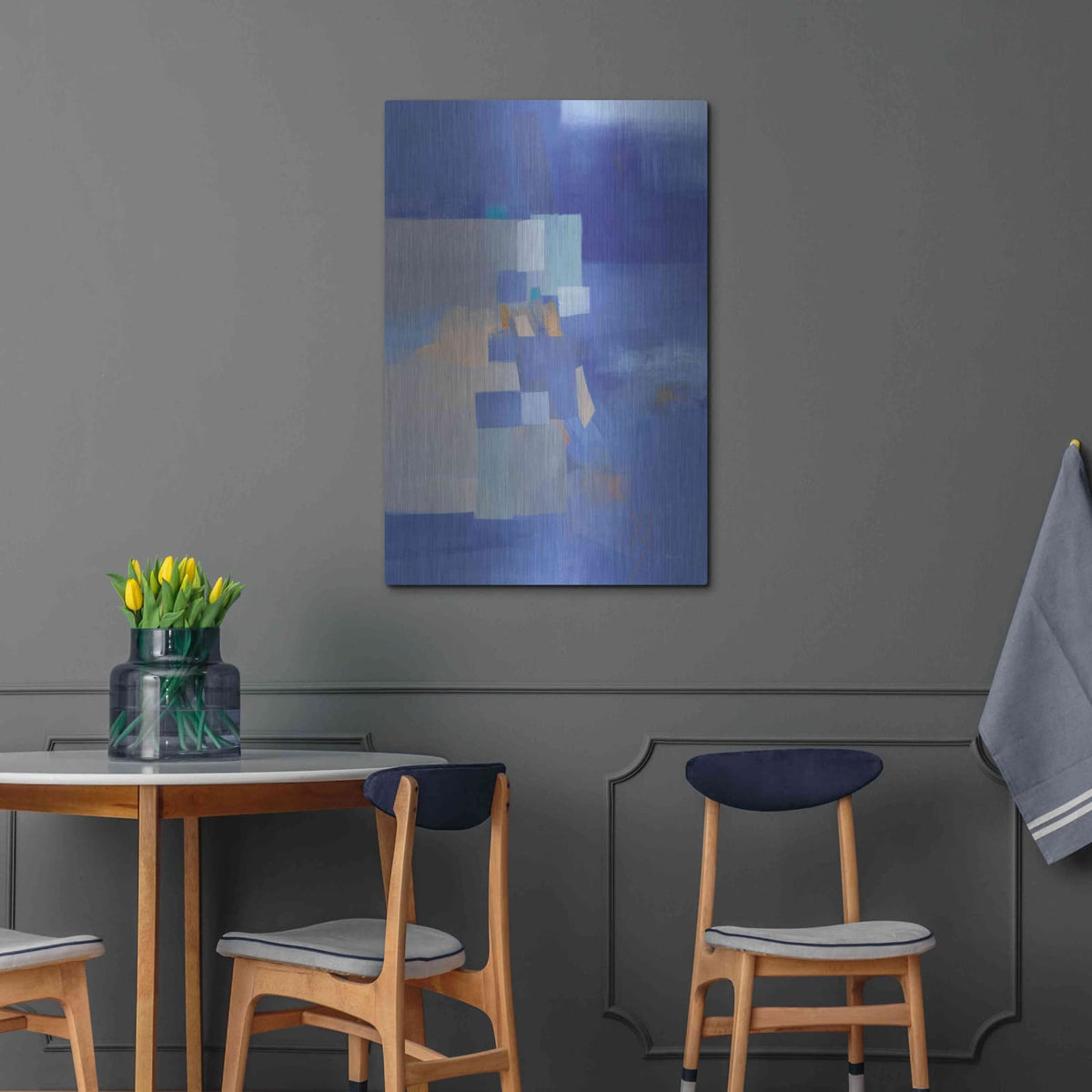 'Blue Dawn' by Jo Maye – Metal Wall Art, 24x36 room view