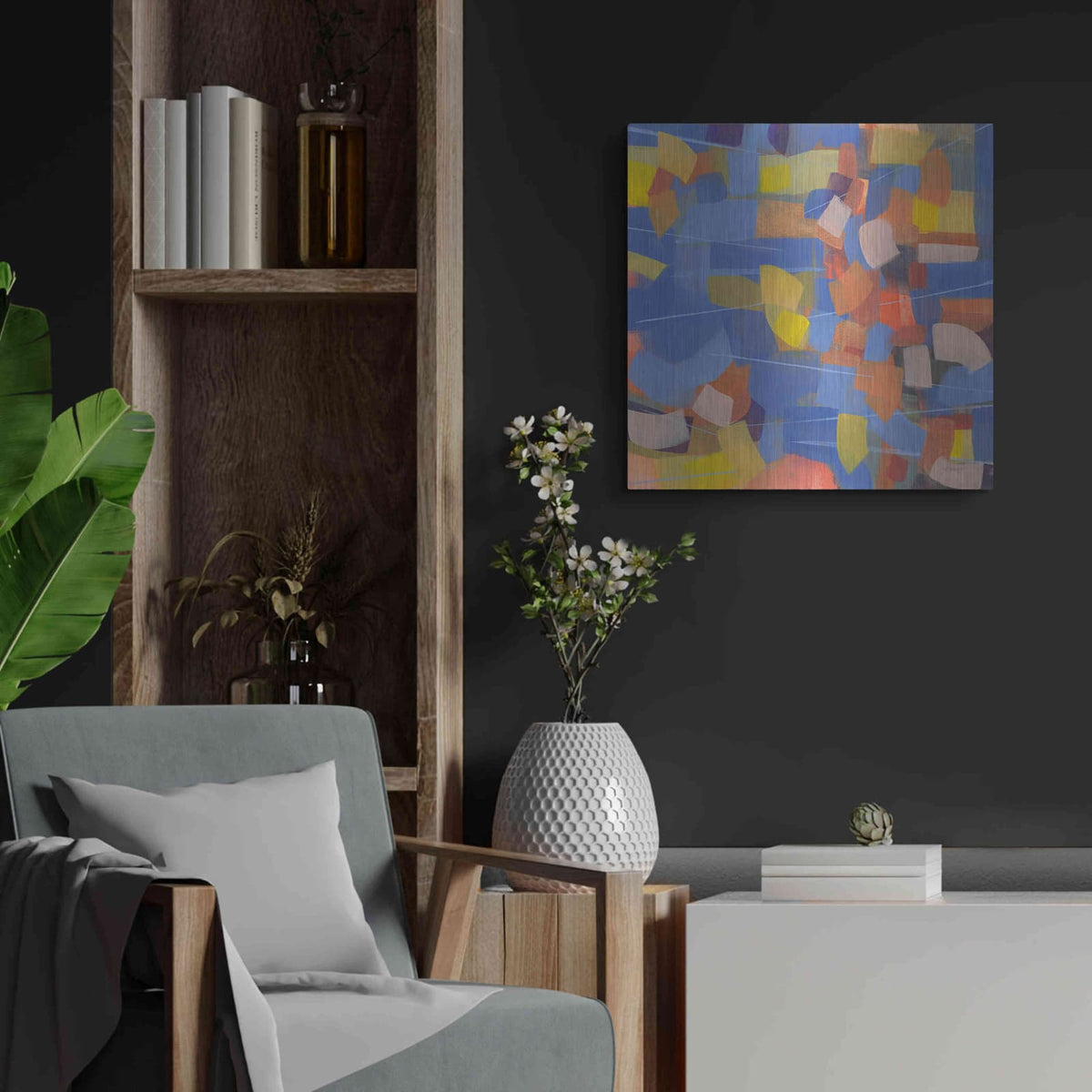'Intensity' by Jo Maye – Metal Wall Art, 24x24 room view