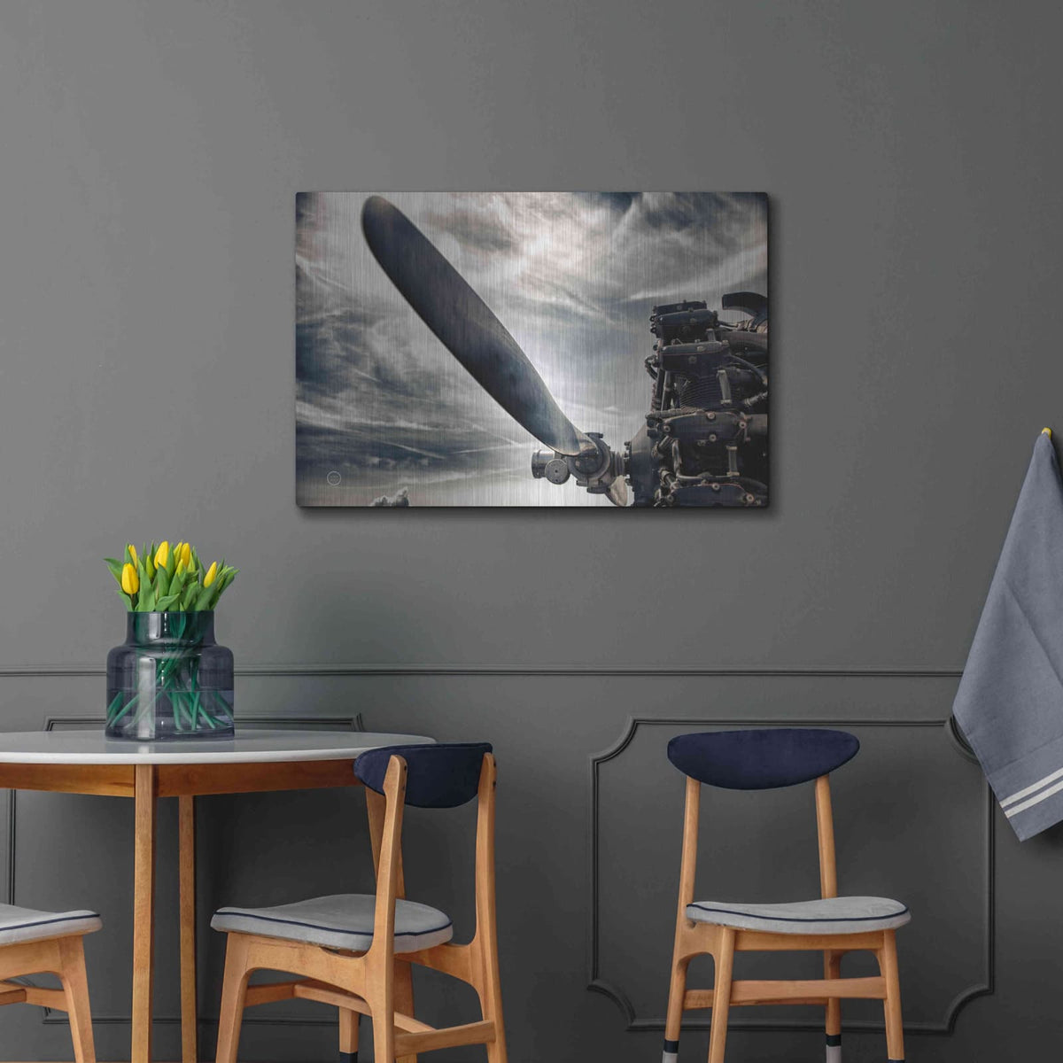 'Aero Maquina' by Nathan Larson – Metal Wall Art, 36x24 room view