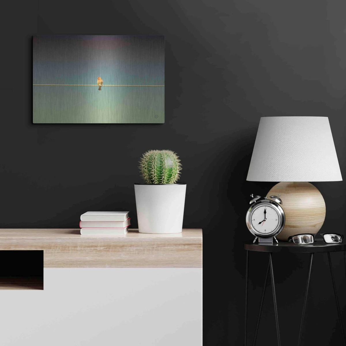 'Waiting' by Nathan Larson – Metal Wall Art, 24x16 room view