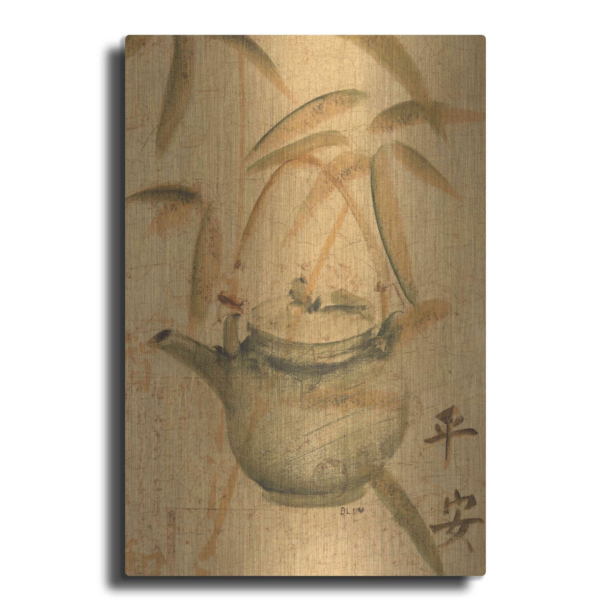 'Asian Teapot I' by Cheri Blum – Metal Wall Art