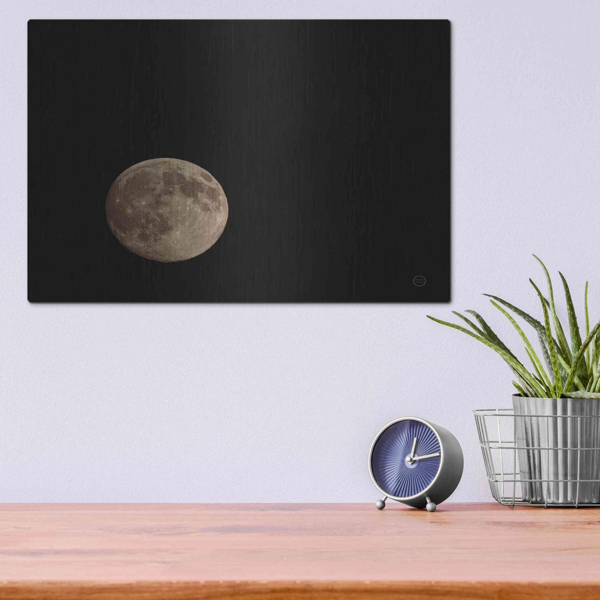 'Moon Detail II' by Nathan Larson – Metal Wall Art, 16x12 room view