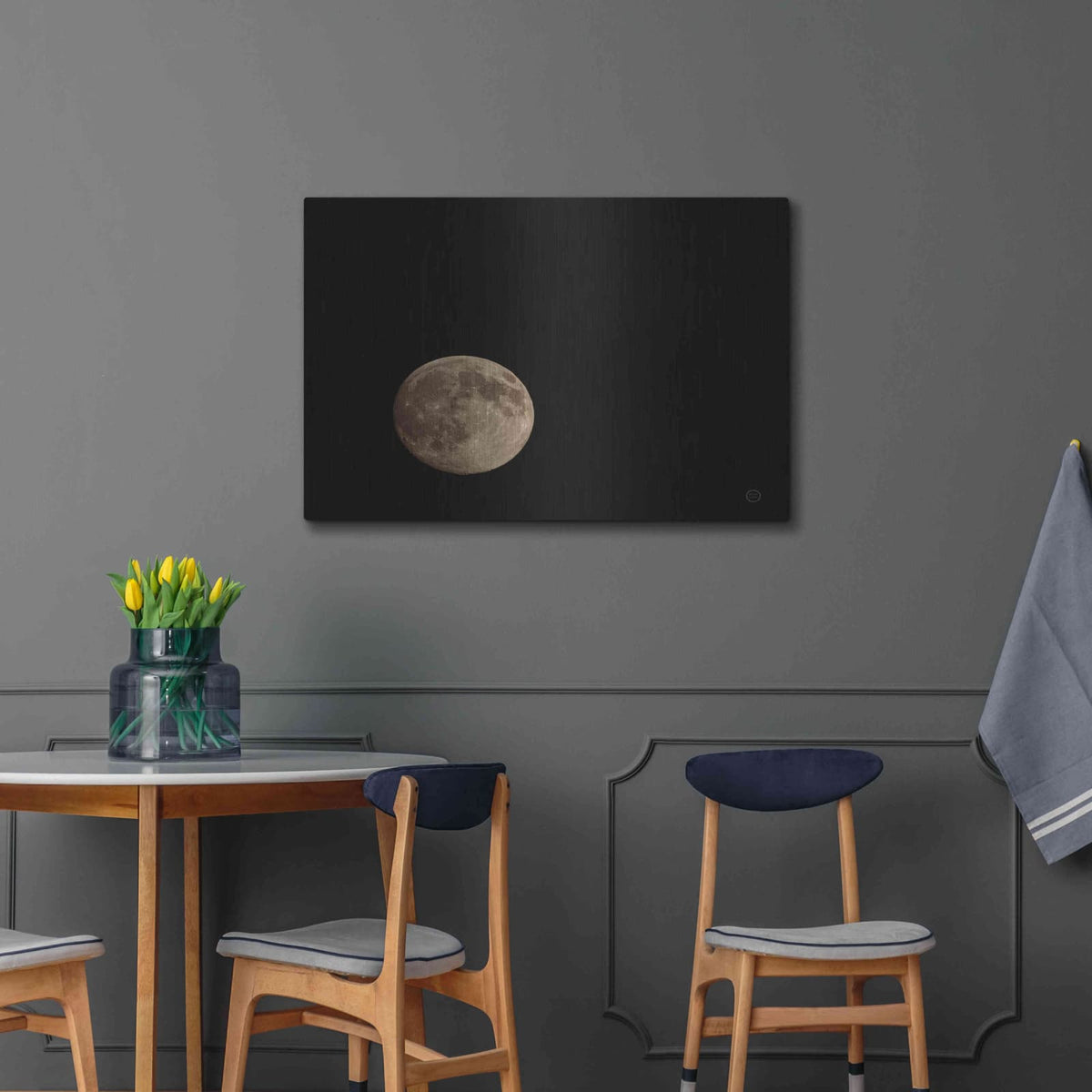 'Moon Detail II' by Nathan Larson – Metal Wall Art, 36x24 room view