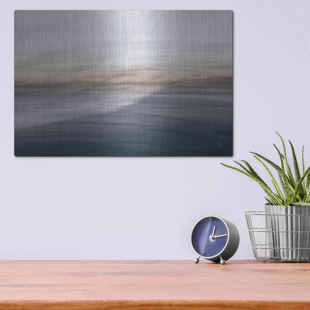 'Waves Move Me III' by Nathan Larson – Metal Wall Art, 16x12 room view