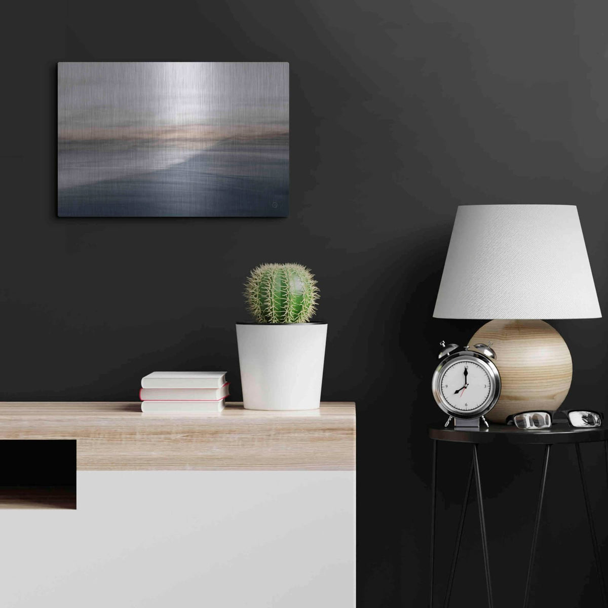 'Waves Move Me III' by Nathan Larson – Metal Wall Art, 24x16 room view