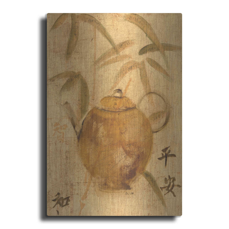 'Asian Teapot IV' by Cheri Blum – Metal Wall Art