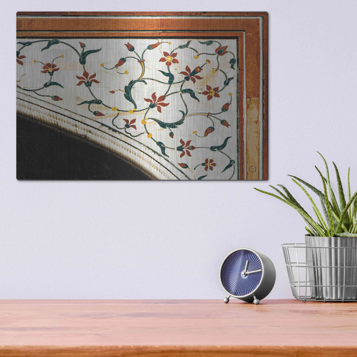'Mosaic I' by Nathan Larson – Metal Wall Art, 16x12 room view