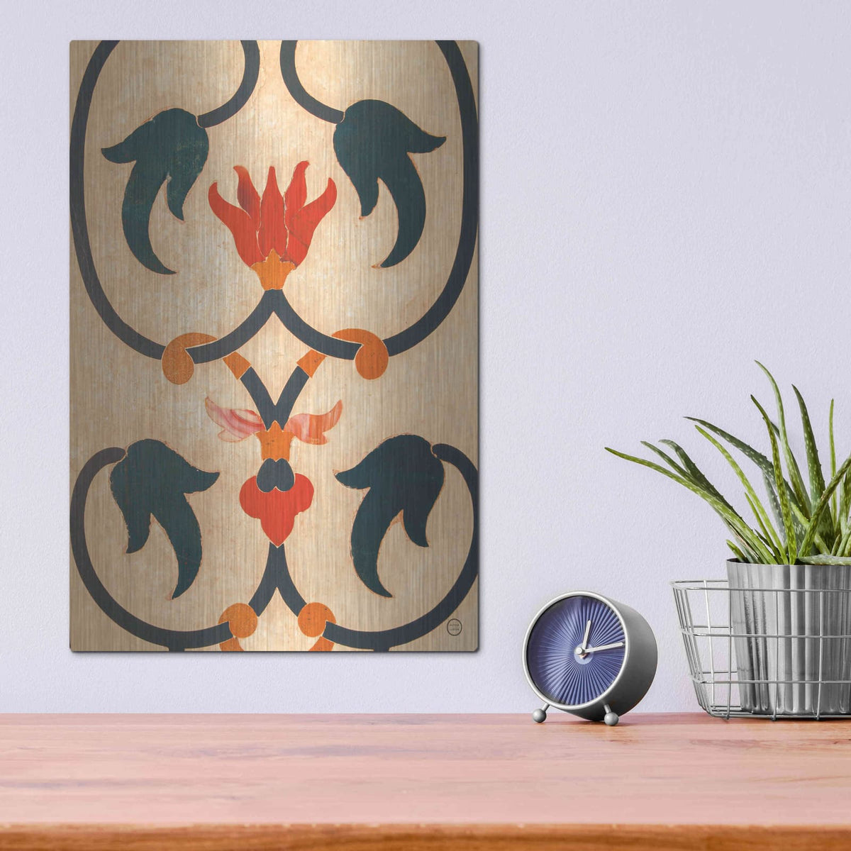 'Mosaic II' by Nathan Larson – Metal Wall Art, 12x16 room view