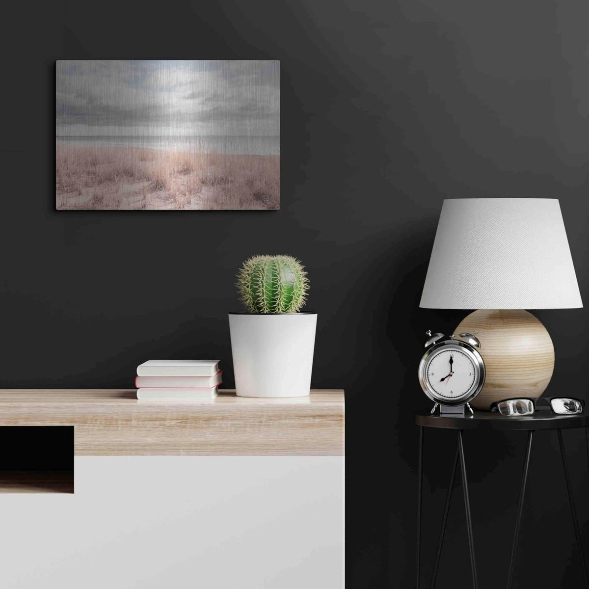 'Soft Oceans' by Nathan Larson – Metal Wall Art, 24x16 room view