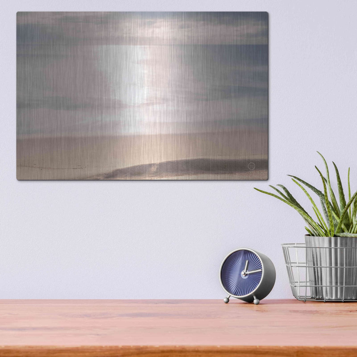 'Smooth Waters' by Nathan Larson – Metal Wall Art, 16x12 room view