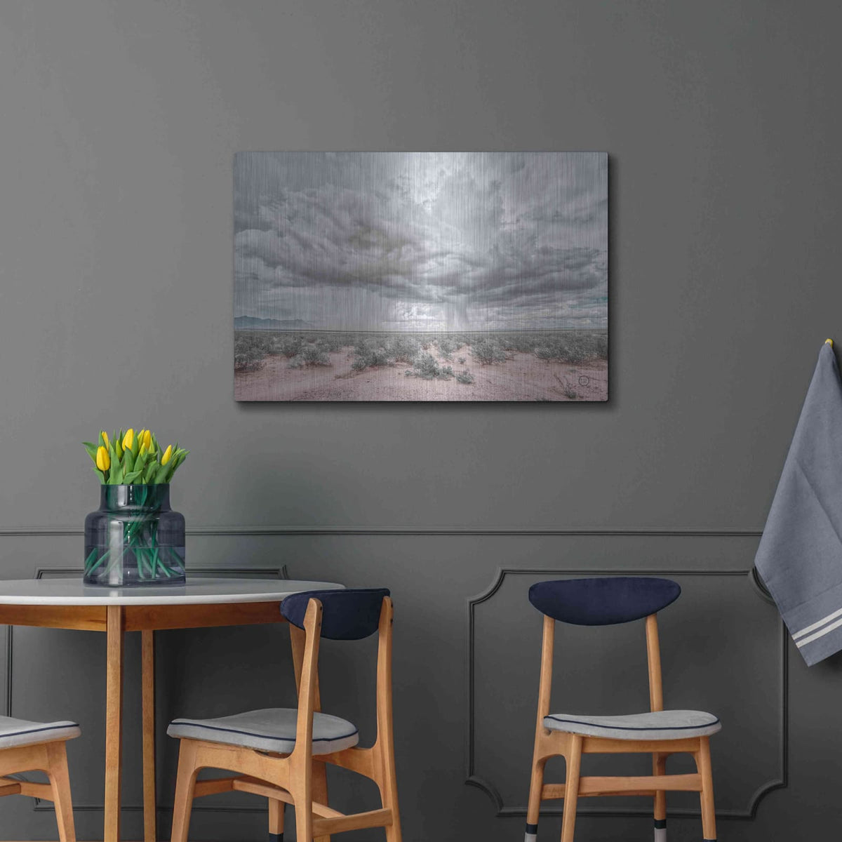 'New Mexico Rain' by Nathan Larson – Metal Wall Art, 36x24 room view
