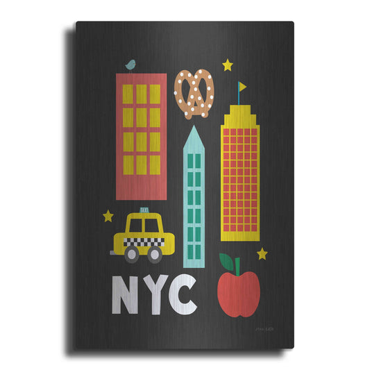 Luxe Metal Art 'City Fun NYC' by Ann Kelle Designs, Metal Wall Art