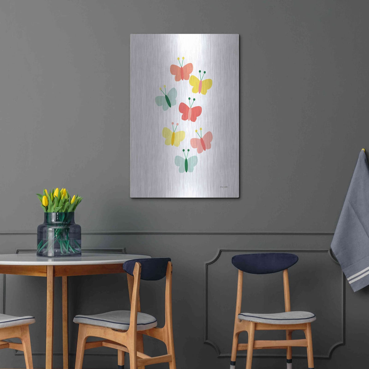 'Butterfly Friends' by Ann Kelle – Metal Wall Art, 24x36 room view