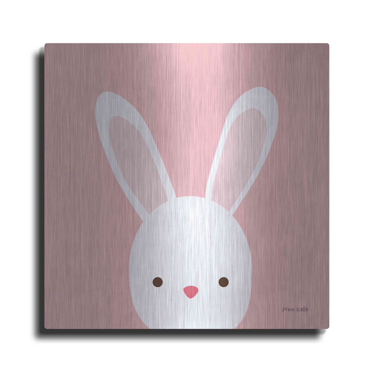 'Cuddly Bunny' by Ann Kelle – Metal Wall Art