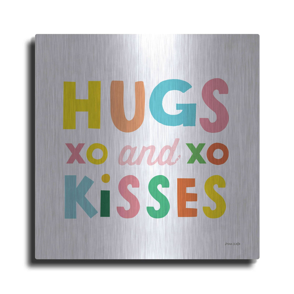 'Hugs and Kisses' by Ann Kelle – Metal Wall Art