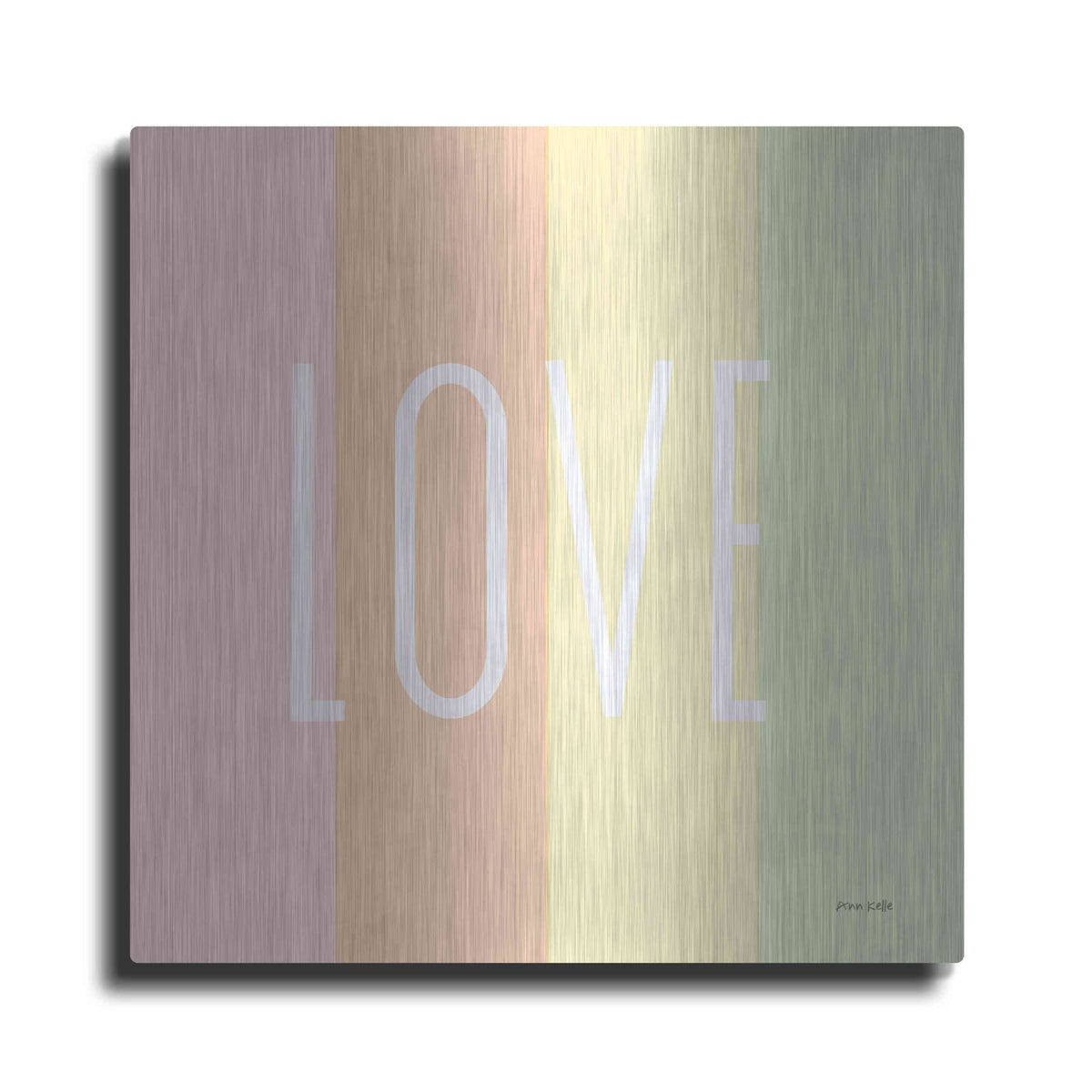 'Love Rainbow' by Ann Kelle – Metal Wall Art
