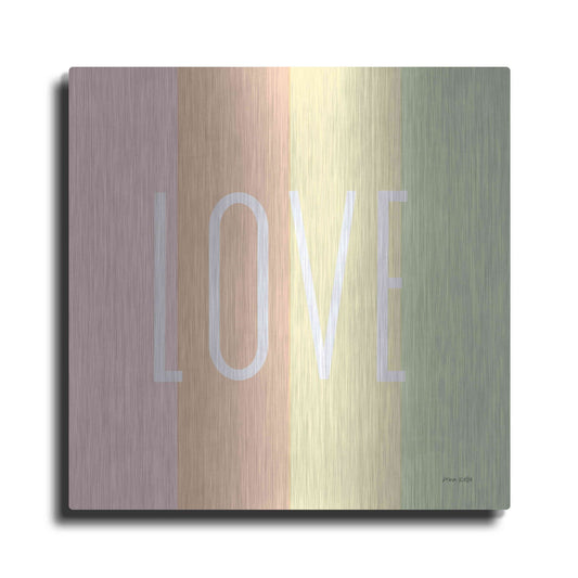 Luxe Metal Art 'Love Rainbow' by Ann Kelle Designs, Metal Wall Art