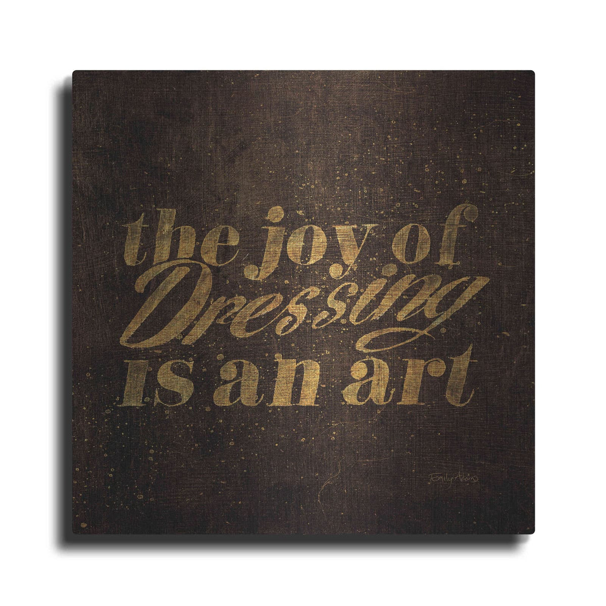'Shoe Fetish Quotes V' by Emily Adams – Metal Wall Art