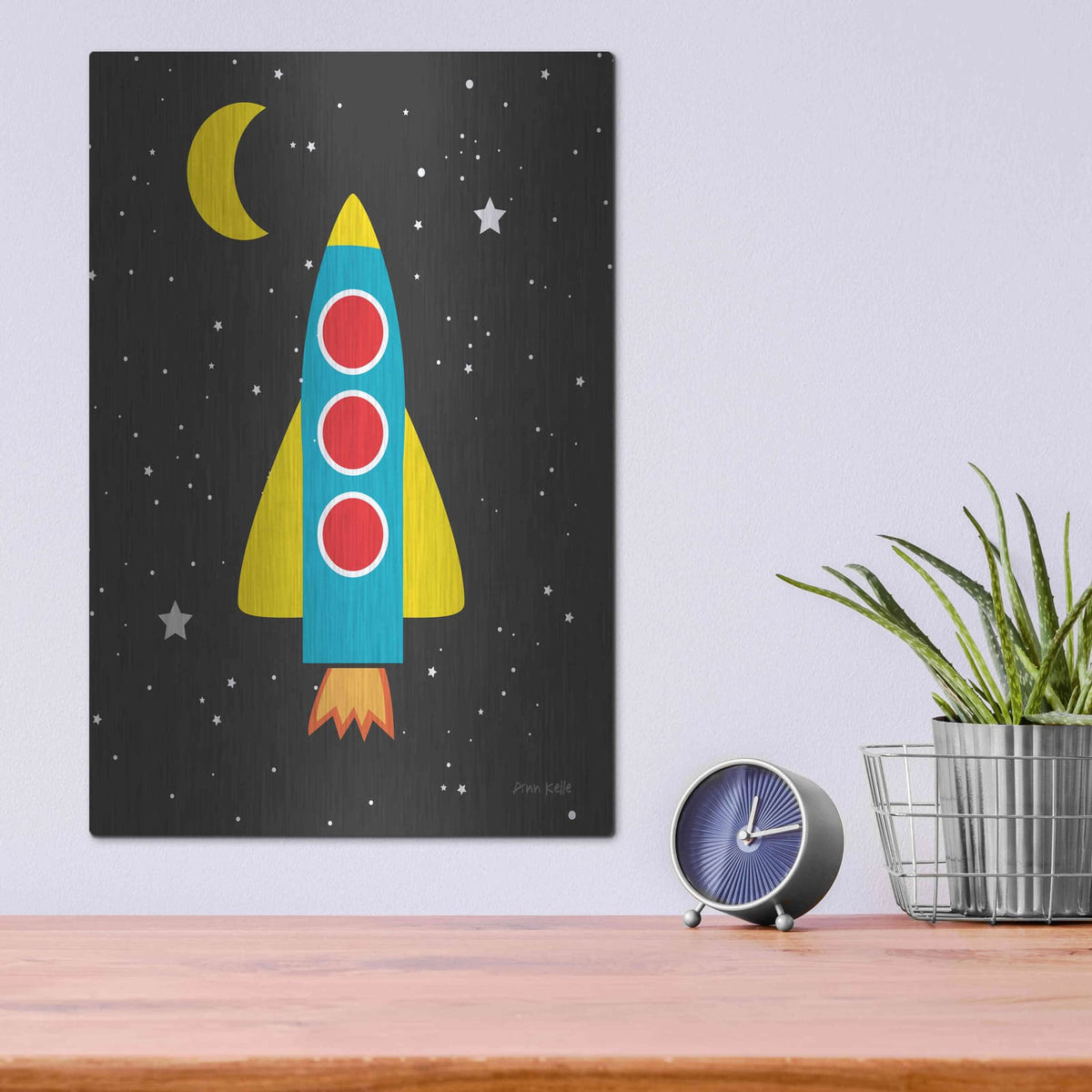 'Blast Off' by Ann Kelle – Metal Wall Art, 12x16 room view