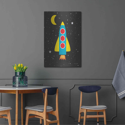 Luxe Metal Art 'Blast Off' by Ann Kelle Designs, Metal Wall Art,24x36