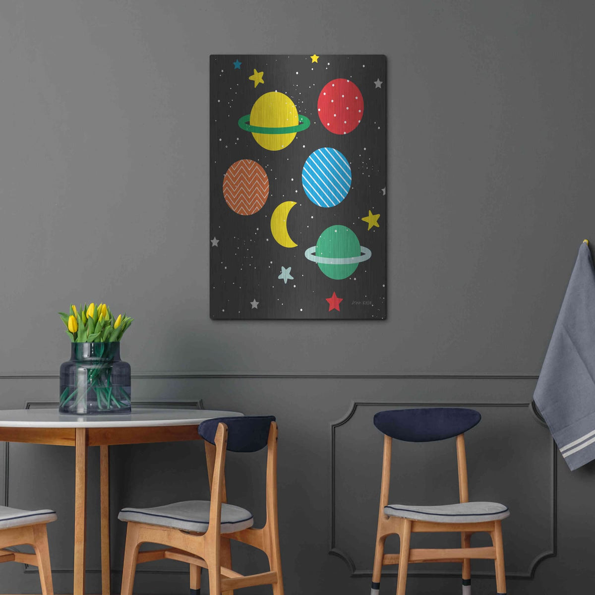 'Outer Space' by Ann Kelle – Metal Wall Art, 24x36 room view