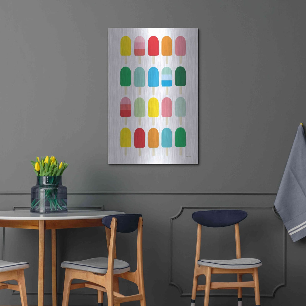 'Popcycle Fun' by Ann Kelle – Metal Wall Art, 24x36 room view