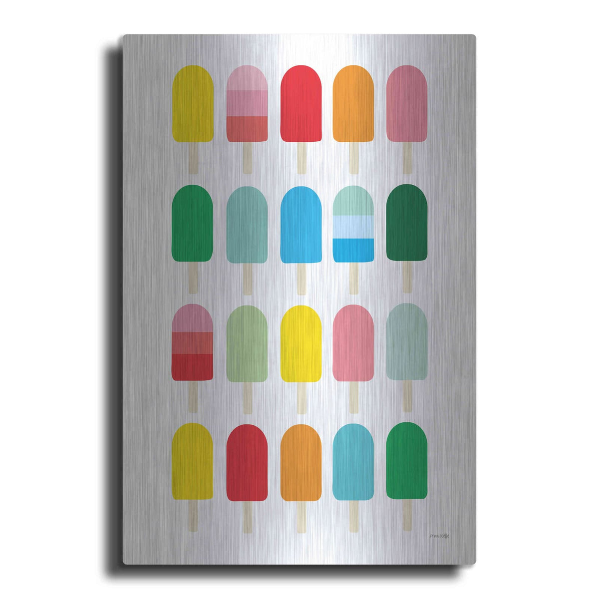'Popcycle Fun' by Ann Kelle – Metal Wall Art