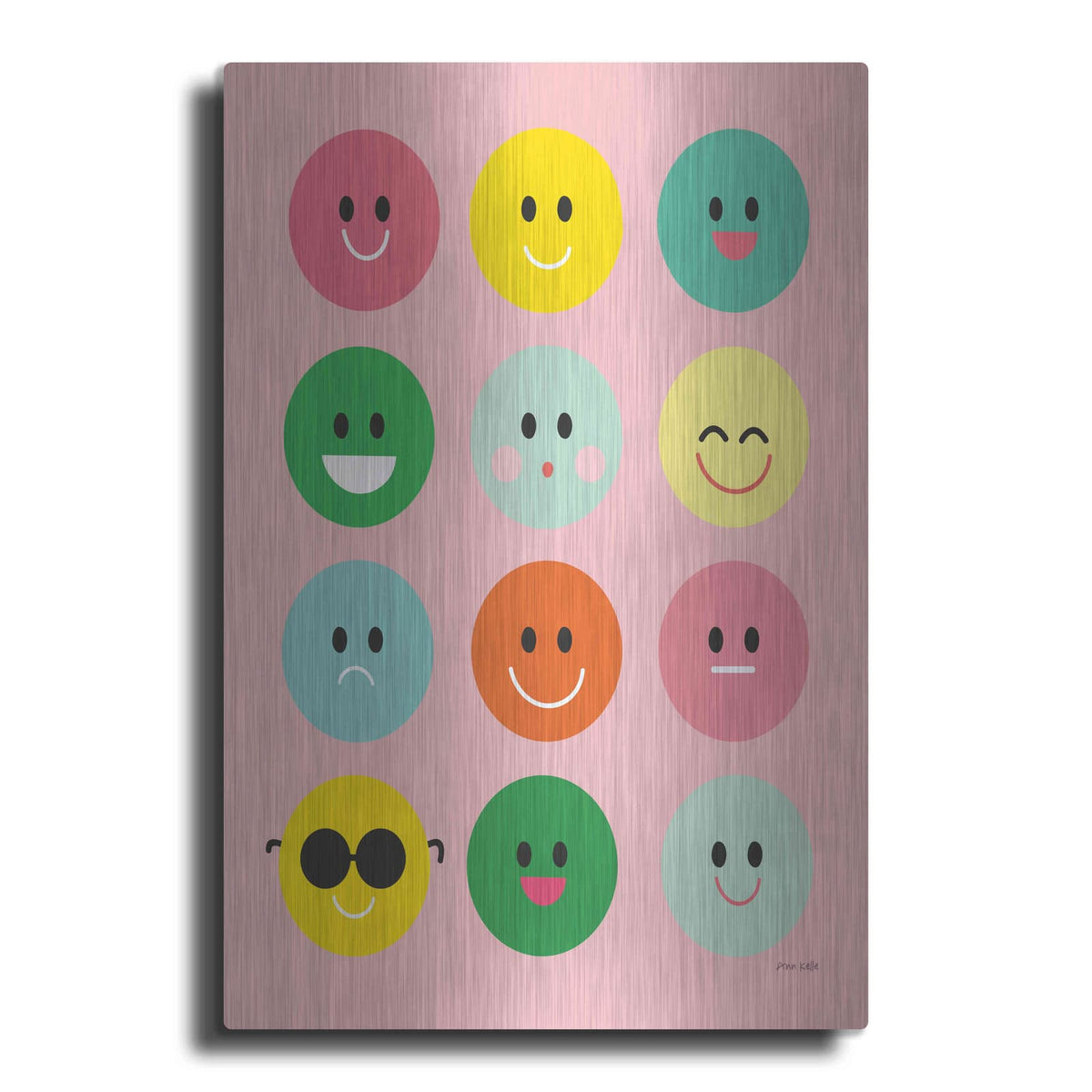 'Happy Circles' by Ann Kelle – Metal Wall Art