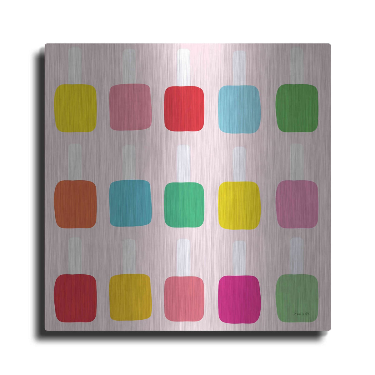 'Nail Polish Fun' by Ann Kelle – Metal Wall Art