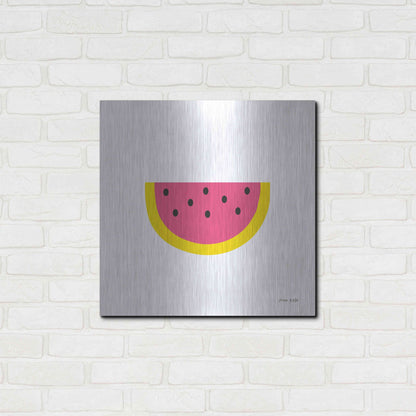 Luxe Metal Art 'Watermelon' by Ann Kelle Designs, Metal Wall Art,24x24