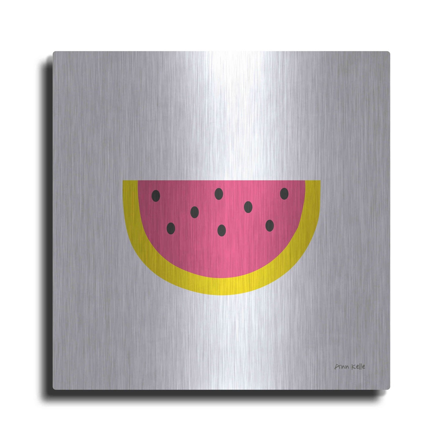 Luxe Metal Art 'Watermelon' by Ann Kelle Designs, Metal Wall Art