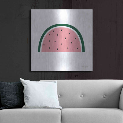 Luxe Metal Art 'Watermelon 2' by Ann Kelle Designs, Metal Wall Art,36x36