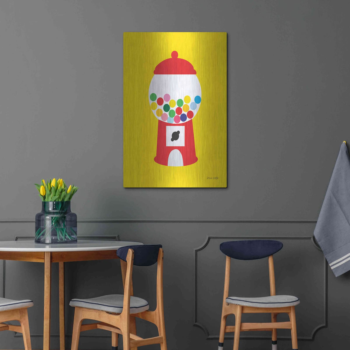 'Gumball Machine' by Ann Kelle – Metal Wall Art, 24x36 room view