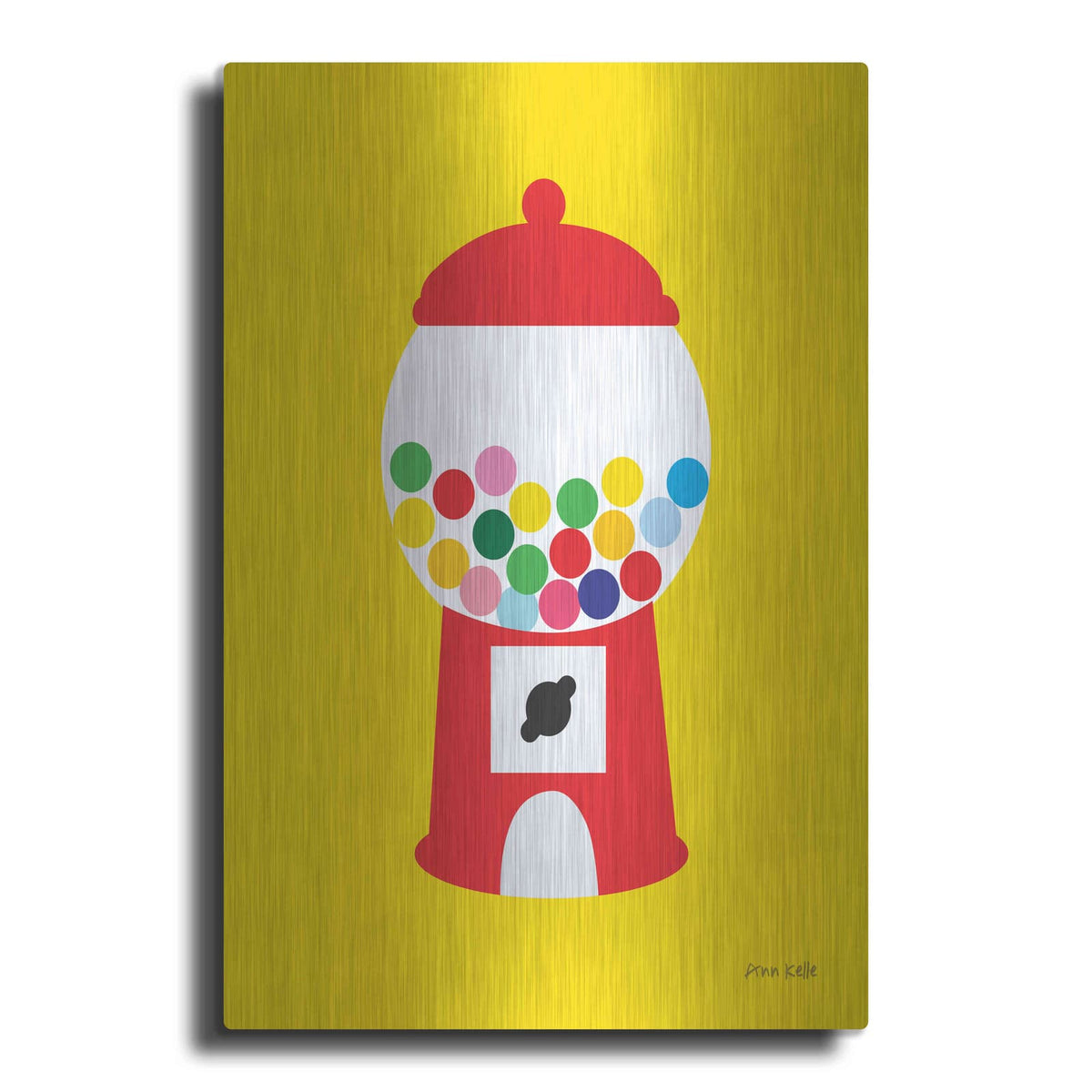 'Gumball Machine' by Ann Kelle – Metal Wall Art